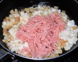 山芋と豚挽肉の炒め物　簡単丼にも！作り方7写真