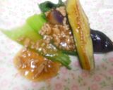 茄子とチンゲン菜のあんかけ　時短簡単作り方3写真