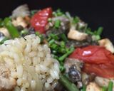 【一人前でも簡単】ガーリック海鮮パエリア作り方11写真