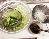 特製甘辛ダレで食べる野菜たっぷり冷うどん作り方2写真
