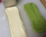 ミニサイコロ食パン♡抹茶うずまき豆パン作り方3写真