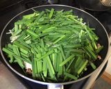 もやしとニラの焼きビーフン作り方3写真