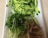 簡単5分でできちゃう！そばサラダ作り方2写真