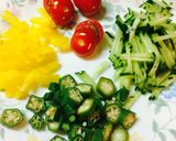 わが家の定番 モリモリ ツ納豆腐サラダ作り方1写真