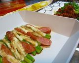 モッツァレラとアスパラのオイル焼き♪作り方3写真