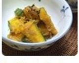 お手軽♪かぼちゃのナメタケ和え作り方3写真