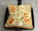 チーザで☆水菜と卵のホットサンド作り方4写真