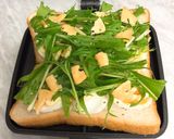 チーザで☆水菜と卵のホットサンド作り方6写真