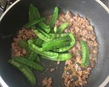 絹さやの肉味噌炒め作り方6写真