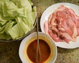 ラー油で簡単美味しい♡回鍋肉風♪作り方1写真