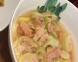 白ネギたっぷり食べるスープ作り方8写真