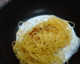 ドレッシングで簡単♪カルボナーラ風パスタ作り方4写真