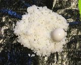 簡単キャラ弁☆スヌーピーな塩おにぎらず☆作り方2写真