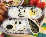 簡単キャラ弁☆スヌーピーな塩おにぎらず☆作り方16写真