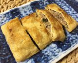 豚ひき肉油揚げ包み焼き作り方5写真