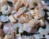 サーモンクリームパスタ作り方1写真