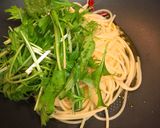 チーザで☆生ハムと水菜のペペロンチーノ作り方6写真