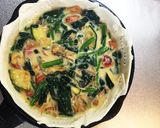かぼちゃとほうれん草のスキレットキッシュ作り方15写真