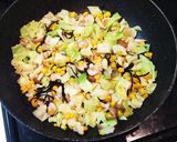 ランチに和風ヘルシー塩昆布チャーハン☆作り方3写真