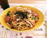 白だしで☆野菜とウインナーのパスタ作り方6写真