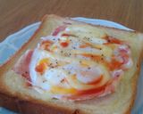 ☆ラピュタパン☆(目玉焼きトースト)作り方4写真