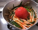 夏麺！冷やしトマトキムチソースのそうめん作り方3写真