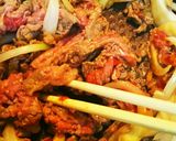 ご飯が進む★★牛こまとなすの味噌炒め作り方3写真