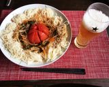 夏麺！冷やしトマトキムチソースのそうめん作り方5写真