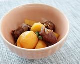 レンジで簡単！新じゃがと牛肉の甘辛煮作り方5写真