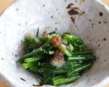 青菜のおひたし☆酢玉ねぎがけ作り方4写真