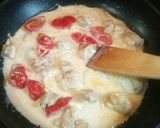 レストランの味☆鶏のバジルクリームパスタ作り方5写真