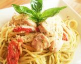 レストランの味☆鶏のバジルクリームパスタ作り方7写真