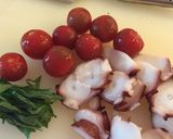 簡単！タコとトマトのペペロンチーノ作り方1写真