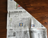 お重箱に合わせて〜新聞紙型の作り方♪作り方1写真