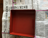 お重箱に合わせて〜新聞紙型の作り方♪作り方3写真