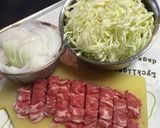 キャベツと豚ばら肉の甘酢蒸作り方1写真