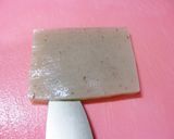 チーズ入り蒟蒻のバター焼き＊梅ソース作り方2写真