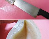 チーズ入り蒟蒻のバター焼き＊梅ソース作り方4写真