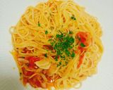 バターが決め手！トマトレモンパスタ作り方6写真