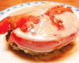 簡単!トマトのせチーズハンバーグ作り方6写真