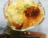 夏の梅ミートソースグラタン♡Wチーズ♡作り方9写真