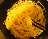 豚バラと長ネギのガーリックパスタ作り方6写真