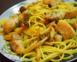 豚バラときのこのバジルパスタ作り方4写真