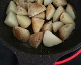 簡単！バジル香るジャガバタ醤油☆作り方2写真
