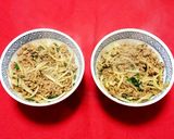 豚挽き肉ニラモヤシ玉スタミナ丼作り方7写真