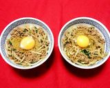 豚挽き肉ニラモヤシ玉スタミナ丼作り方8写真