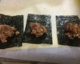 お弁当や朝食に！クルミ味噌の海苔巻き作り方2写真