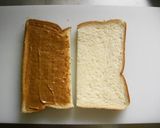 ピーナッツバター＆チョコのトーストサンド作り方1写真
