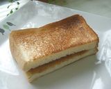 ピーナッツバター＆チョコのトーストサンド作り方3写真