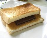 ピーナッツバター＆チョコのトーストサンド作り方4写真